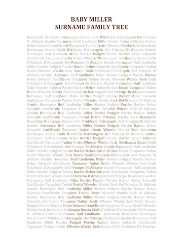 Baby Miller Surname Tree sml